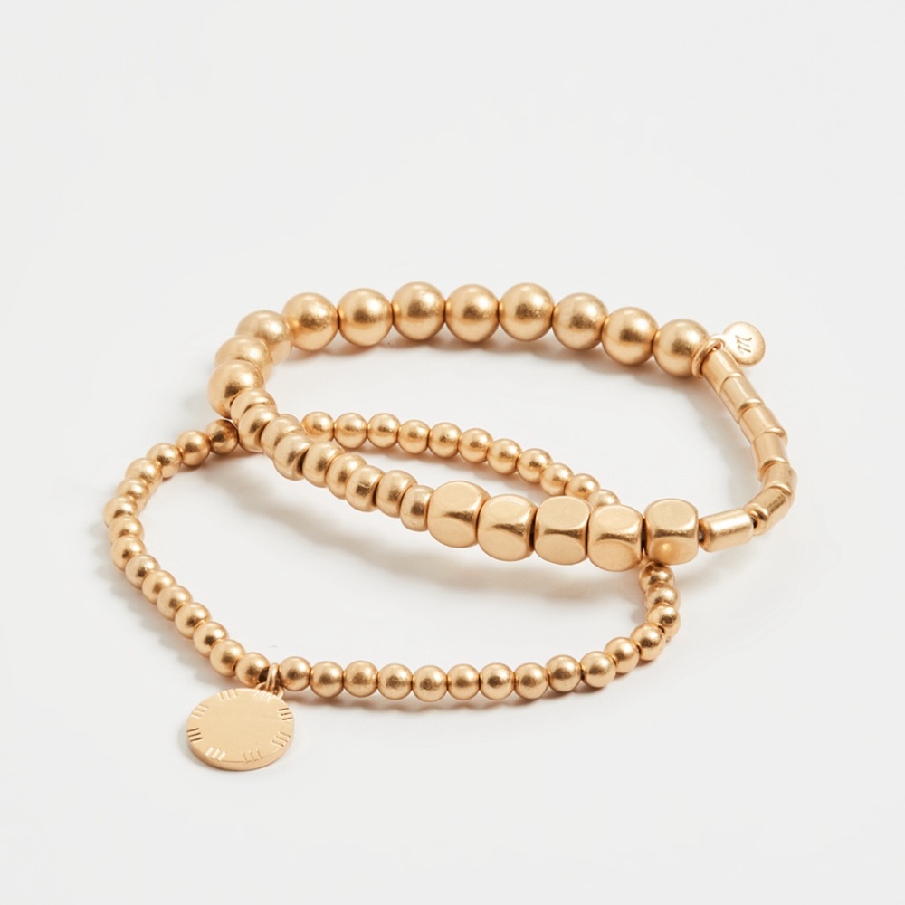 Madewell gold bracelet set